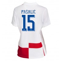 Kroatien Mario Pasalic #15 Fußballbekleidung Heimtrikot Damen EM 2024 Kurzarm